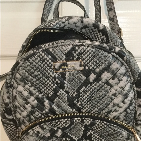 Aldo snakeskin print backpack purse - Picture 2 of 8